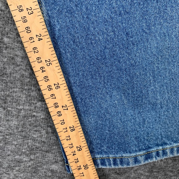 Vintage Tommy Hilfiger Jeans Men 34x30 Baggy Wide Leg Y2K Spellout Hip Hop - Picture 7 of 15